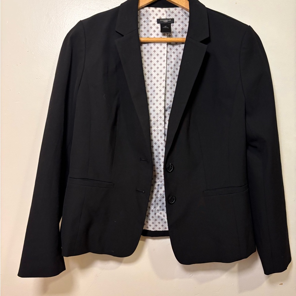 Ann Taylor Elegant Black Blazer